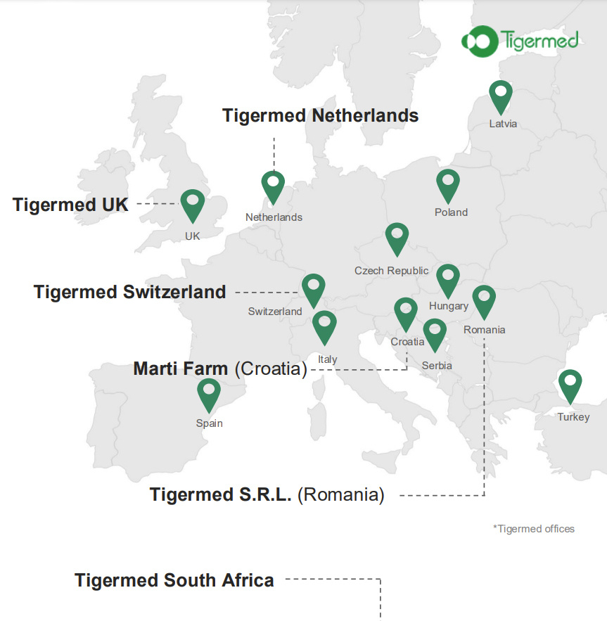 map of tigermed offices